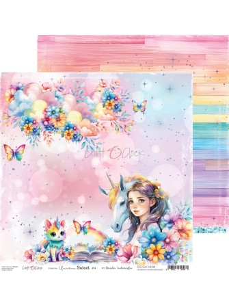 Pack papiers 15 x 15 cm - Collection "Unicorn Sweet" - Craft O'Clock
