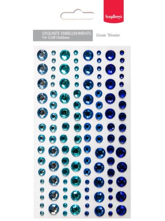 Strass adhésifs brillants - Bleu - collection "Create Wonder" - ScrapBerry's