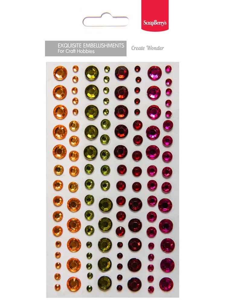 Strass adhésifs brillants - Multicolors - collection "Create Wonder" - ScrapBerry's