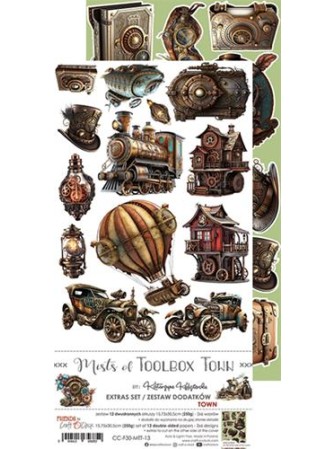 Pack de décors à découper  - Collection  "Mists of Toolbok Town"  - Craft O'Clock