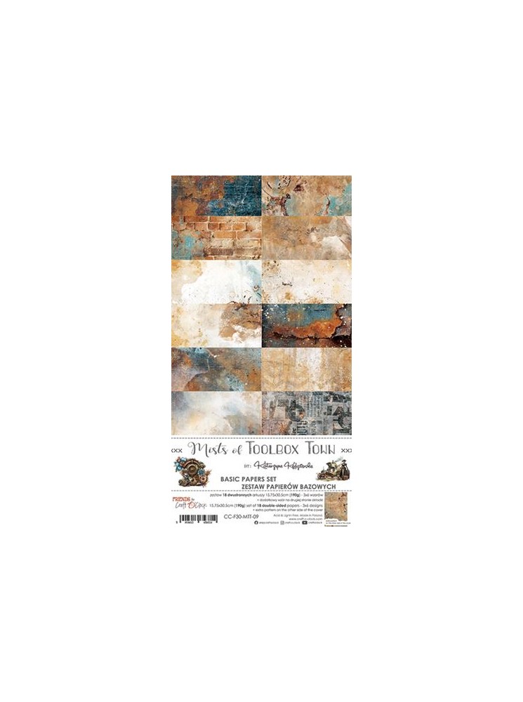 Pack papiers Basics  - Collection "Mists of Toolbok Town"  - Craft O'Clock