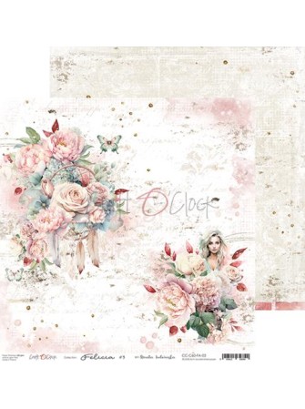 Pack papiers 15 x 15 cm - Collection "Felicia" - Craft O'Clock