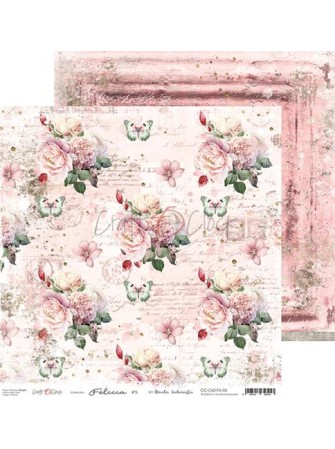 Pack papiers 15 x 15 cm - Collection "Felicia" - Craft O'Clock