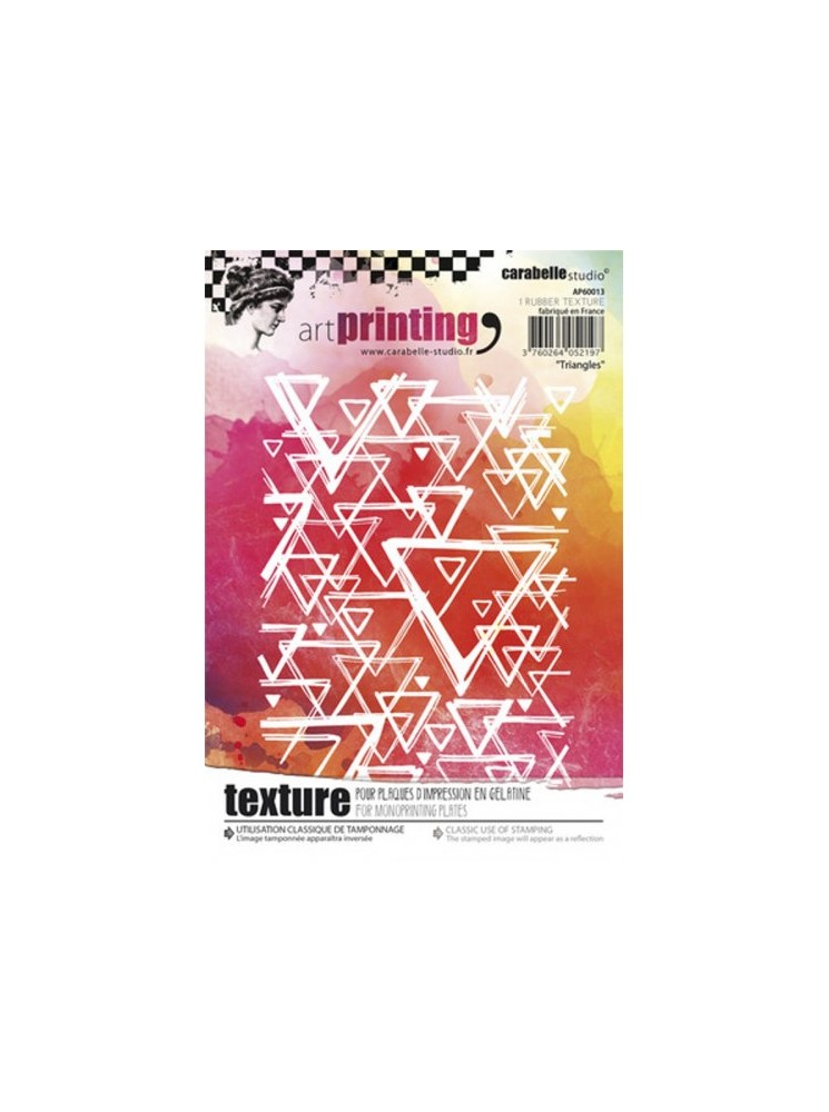 Plaque d'impression - Art printing : "Triangles" Carabelle
