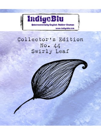 N° 44 - Swirly Leaf - Tampon cling - IndigoBlu