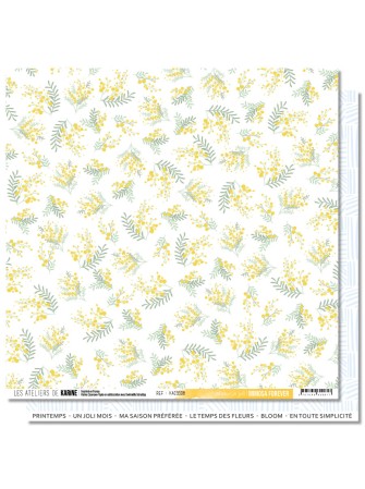 Pack papiers - Collection "Mimosa Forever" - Les Ateliers de Karine