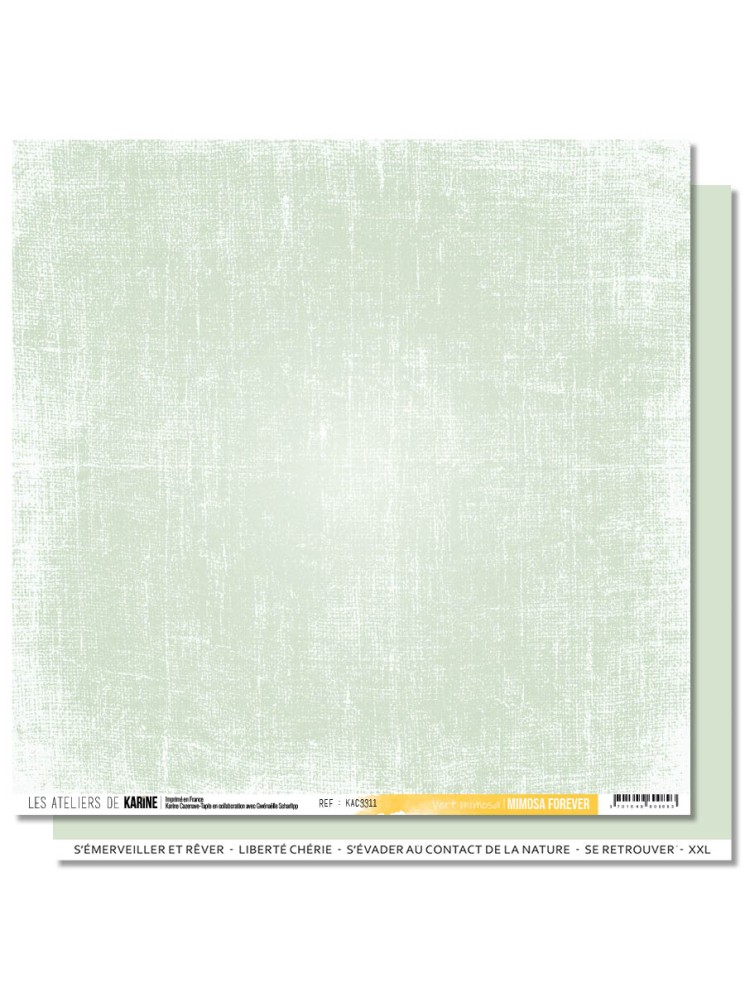 Back to Basics - Vert Mimosa - Collection "Mimosa Forever" - Les Ateliers de Karine