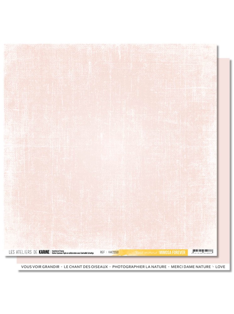 Back to Basics - Rose Mimosa - Collection "Mimosa Forever" - Les Ateliers de Karine