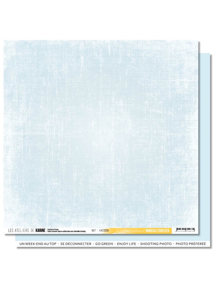 Back to Basics - Bleu Mimosa - Collection "Mimosa Forever" - Les Ateliers de Karine