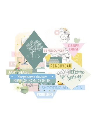 Die cuts - Collection "Mimosa Forever" - Les Ateliers de Karine