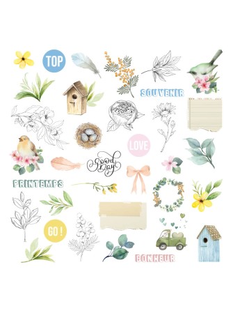 Die cuts calques - Collection "Mimosa Forever" - Les Ateliers de Karine