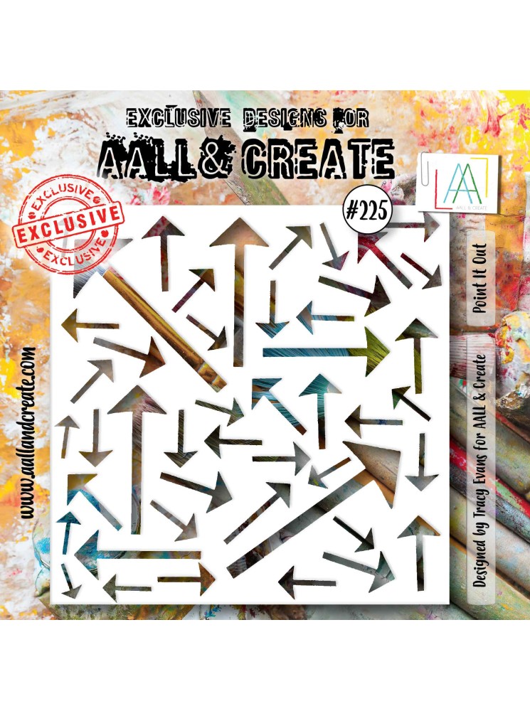 Stencil N°225 - Point In Out - Aall & create