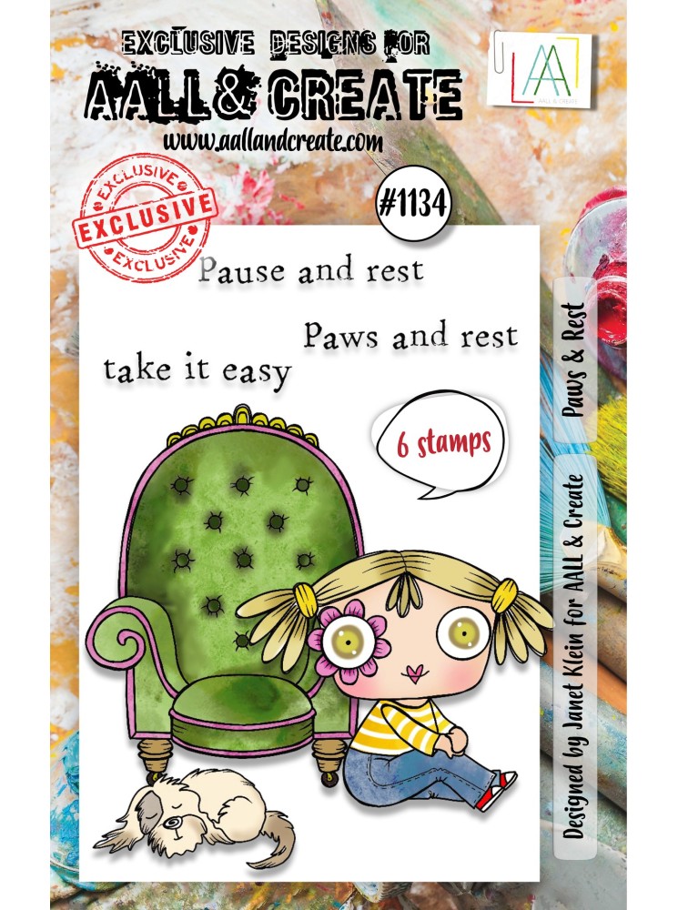 Tampon Clear N° 1134 : Paws & rest - Aall & Create
