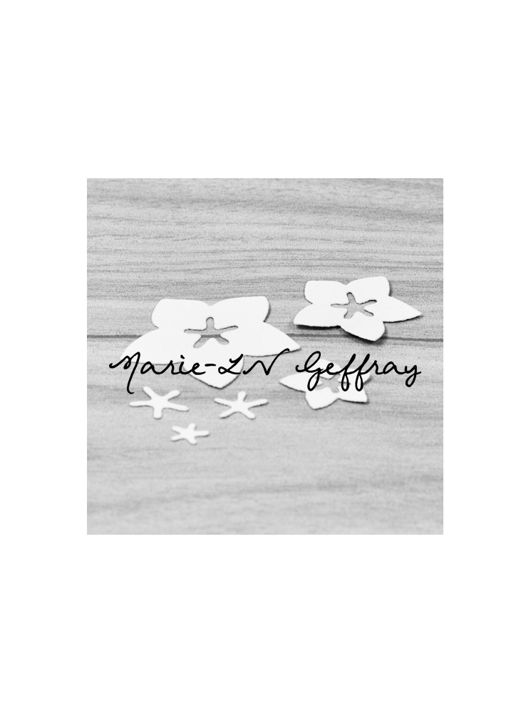 Trio de Fleurettes - matrice de découpe - dies - collection "Past'elles"  - Marie-LN Geffray