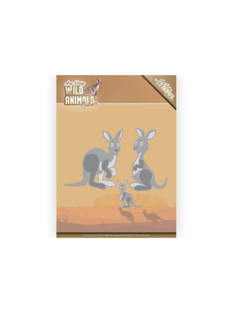Kangaroo - matrice de découpe - dies - collection "Wild Animals Outback" - Find It