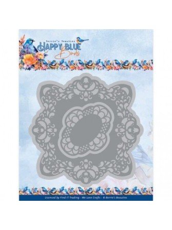 Happy Frame - matrice de découpe - dies - collection "Happy Blue Birds" - Find It