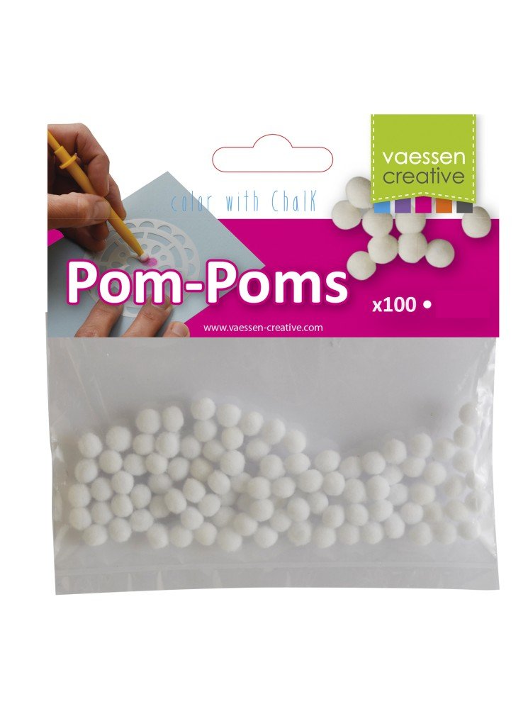 Pom-pons applicateur de craie  - Vaessen Creative