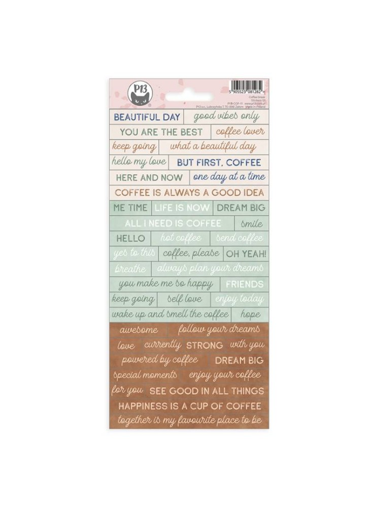Stickers Mots - Collection "Coffee Break" - P13
