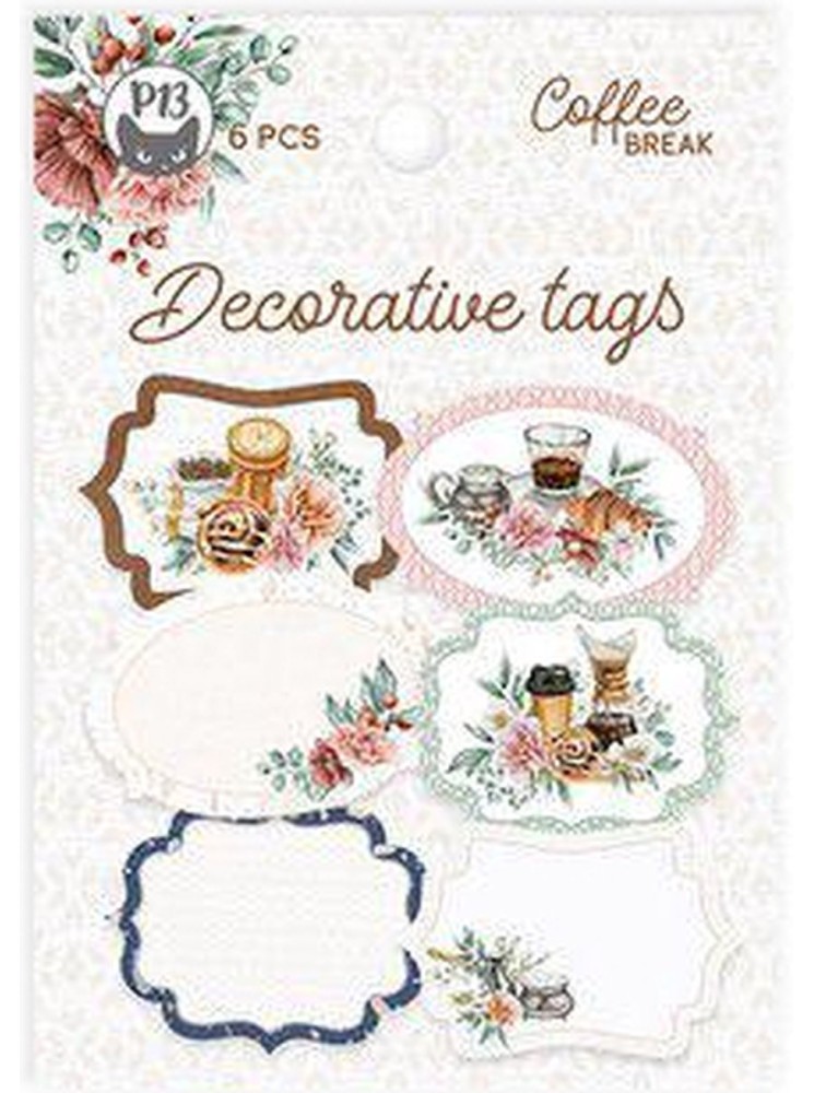 Decorative Tags Etiquettes - Collection "Coffee Break" - P13