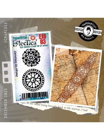 Mini tampon cling - 83 - Collection Eclectica - PaperArtsy