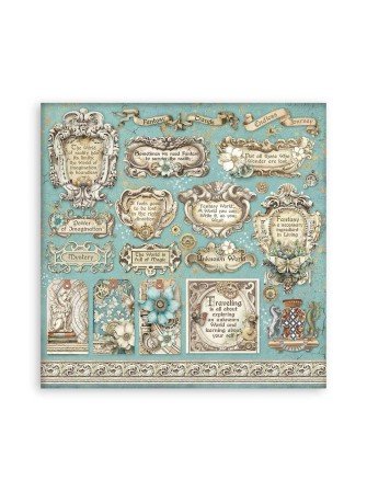 Pack papiers 20 x 20 cm  - "Collection "Sir Vagabond in Fantasy World" - Stamperia