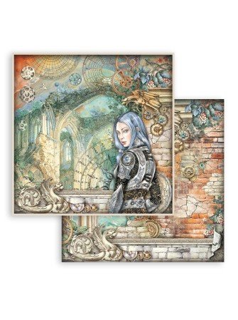 Pack papiers 20 x 20 cm  - "Collection "Sir Vagabond in Fantasy World" - Stamperia