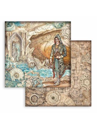 Pack papiers 20 x 20 cm  - "Collection "Sir Vagabond in Fantasy World" - Stamperia