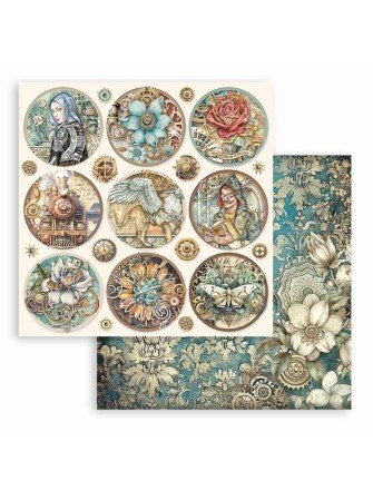 Pack papiers 20 x 20 cm  - "Collection "Sir Vagabond in Fantasy World" - Stamperia