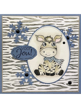 Plaque d'embossage - Zebra - Nellie's Choice