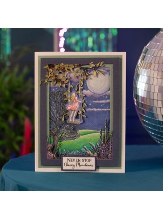Plaques d'embossage  3 D - Dusk To Dawn - Collection "Bella Luna" - Crafter's Companion