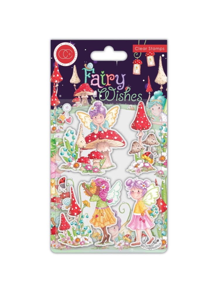 Flowers -  Tampon clear - collection "Fairy Wishes" - Craft Consortium
