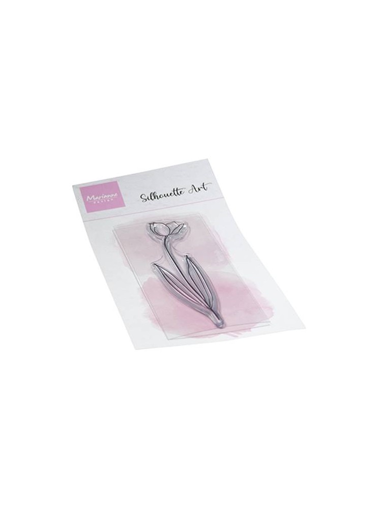 Tulipe - tampon clear - Collection "Silhouette Art" - Marianne Design