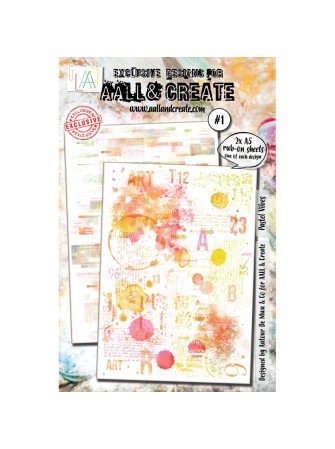 Rub'ons - 1 - Pastel Vibes - AAll & Create