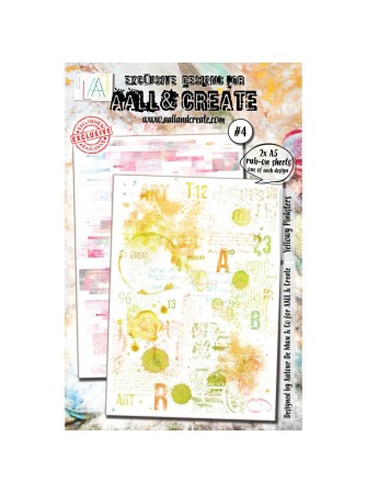 Rub'ons - 4 - Yellowy Pinksters - AAll & Create
