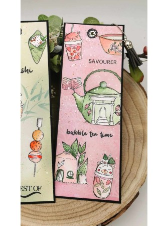 Tampon clear - Bubble Tea - Collection "Soleil Levant" - Chou & Flowers