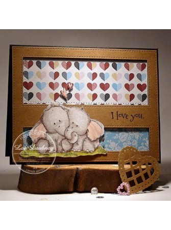 Ellie Love"phant" - Collection "Stuffies" - Tampon cling - Stampingbella