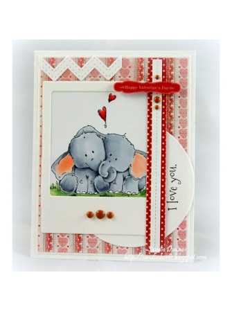 Ellie Love"phant" - Collection "Stuffies" - Tampon cling - Stampingbella