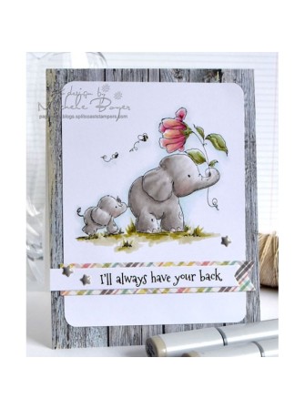 I'll always have your back - Collection "Stuffies" - Tampon cling - Stampingbella