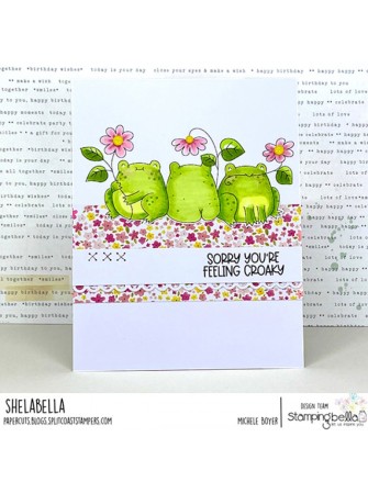 Frogs & Flowers - collection "Bella's" - Tampon cling - Stampingbella