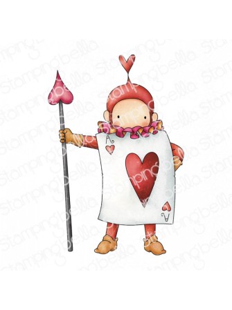 Playing Card Guard - Collection Wonderland "Tiny Townie" - Tampon cling - Stampingbella