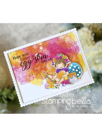 Bethany Paints Easter Eggs - Collection "Tiny Townie" - Tampon cling - Stampingbella