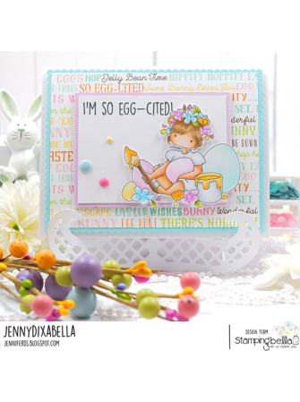 Bethany Paints Easter Eggs - Collection "Tiny Townie" - Tampon cling - Stampingbella