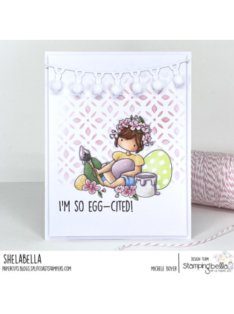 Bethany Paints Easter Eggs - Collection "Tiny Townie" - Tampon cling - Stampingbella