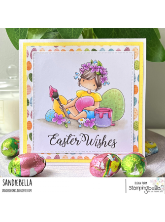 Bethany Paints Easter Eggs - Collection "Tiny Townie" - Tampon cling - Stampingbella
