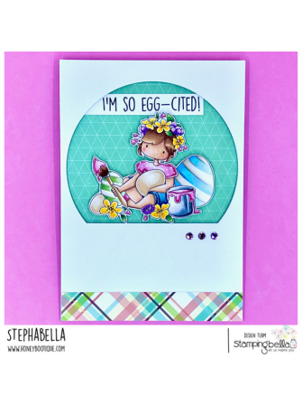 Bethany Paints Easter Eggs - Collection "Tiny Townie" - Tampon cling - Stampingbella