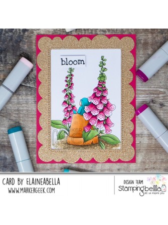 Among the Foxgloves - Collection "Bundle Girl" - Tampon cling - Stampingbella