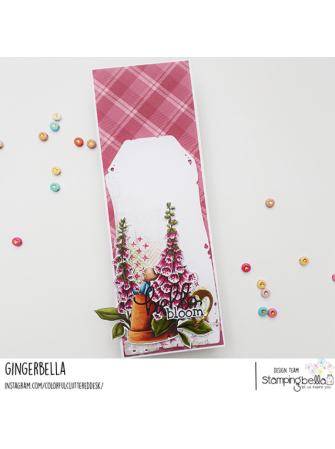 Among the Foxgloves - Collection "Bundle Girl" - Tampon cling - Stampingbella