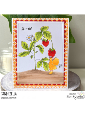Loves Strawberries - Collection "Bundle Girl" - Tampon cling - Stampingbella