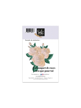 Bouquet de roses - Collection "So' Family" - Tampon clear - Sokai