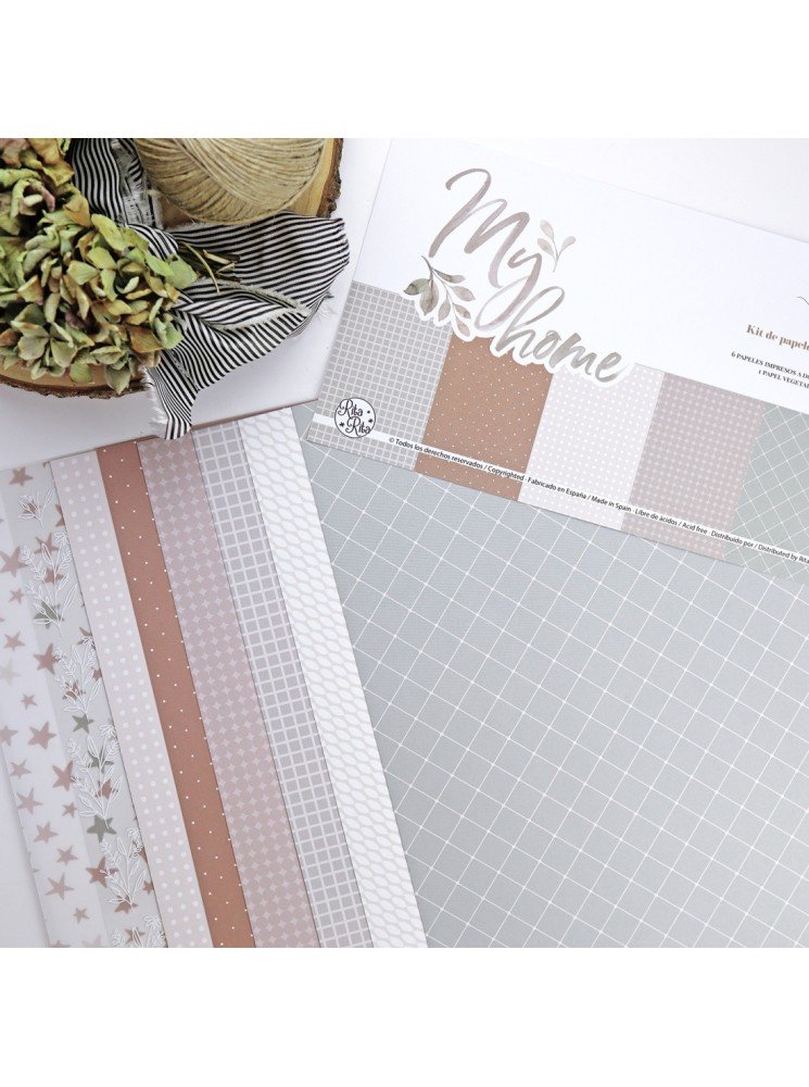 Pack papiers + vellum + acétate - Collection "My home" - Rita Rita